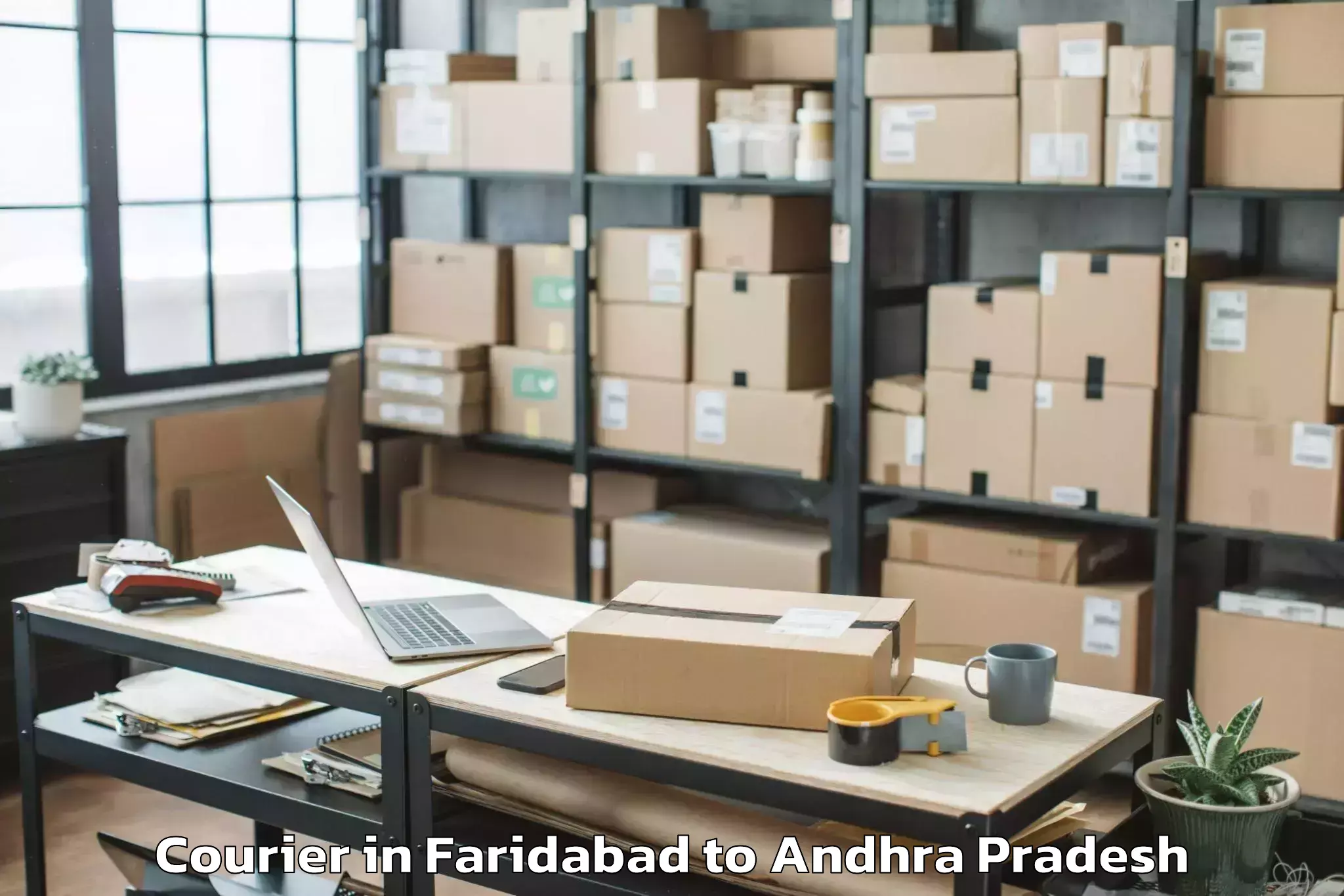 Reliable Faridabad to Santhakaviti Courier